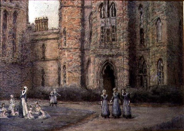 The Old Blind Asylum, Bristol (pastel på papir) af William Holt Yates Titcomb