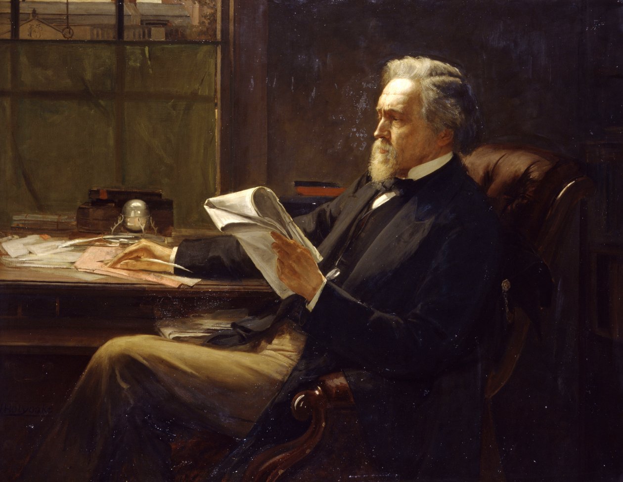 Portræt af George Jacob Holyoake af William Holyoake