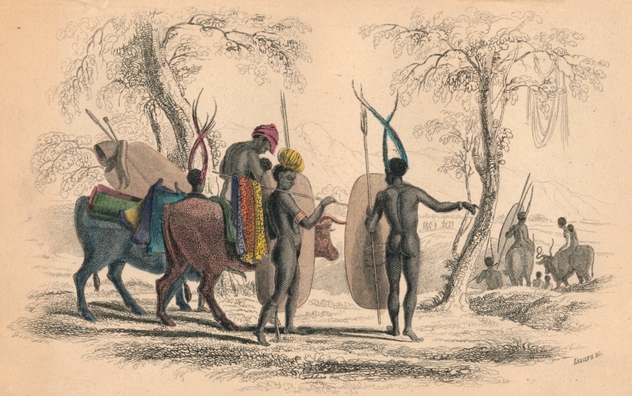 Caffrarian Family Travelling, c1830
