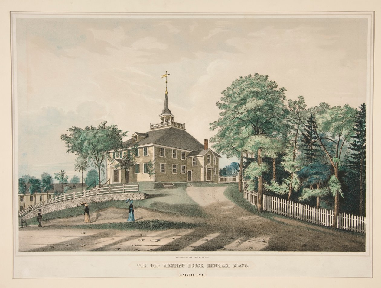 The Old Meeting House, Hingham, Mass. af William Hudson