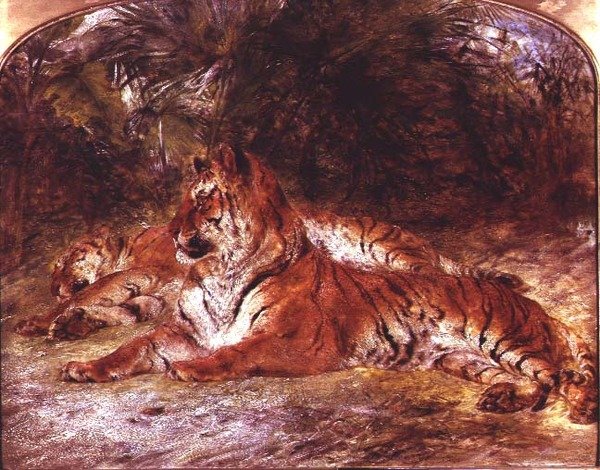 Tigre (olie om bord) af William Huggins