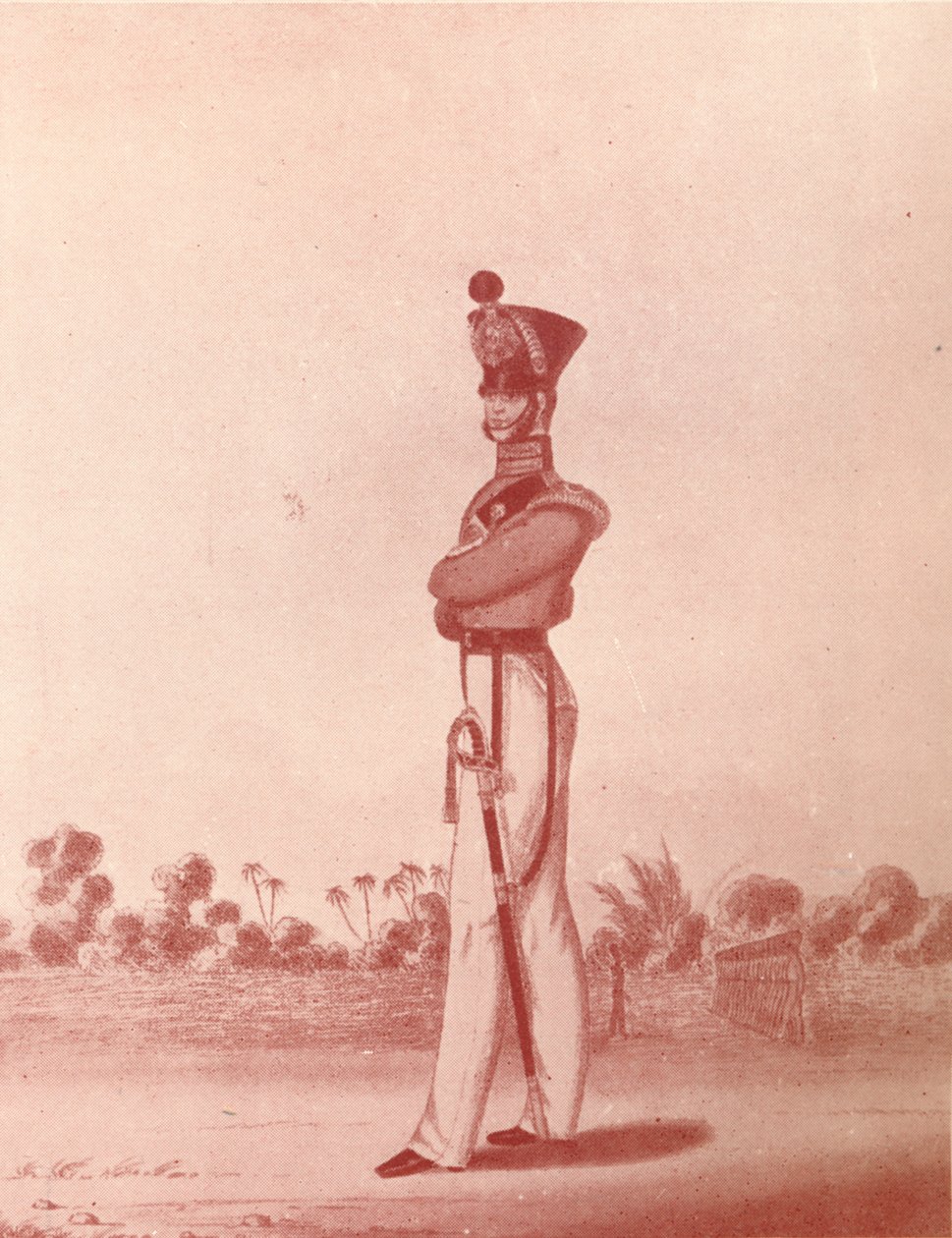 Officerer fra Madras Army Light Infantry, c1837-1843, 1909 af William Hunsley