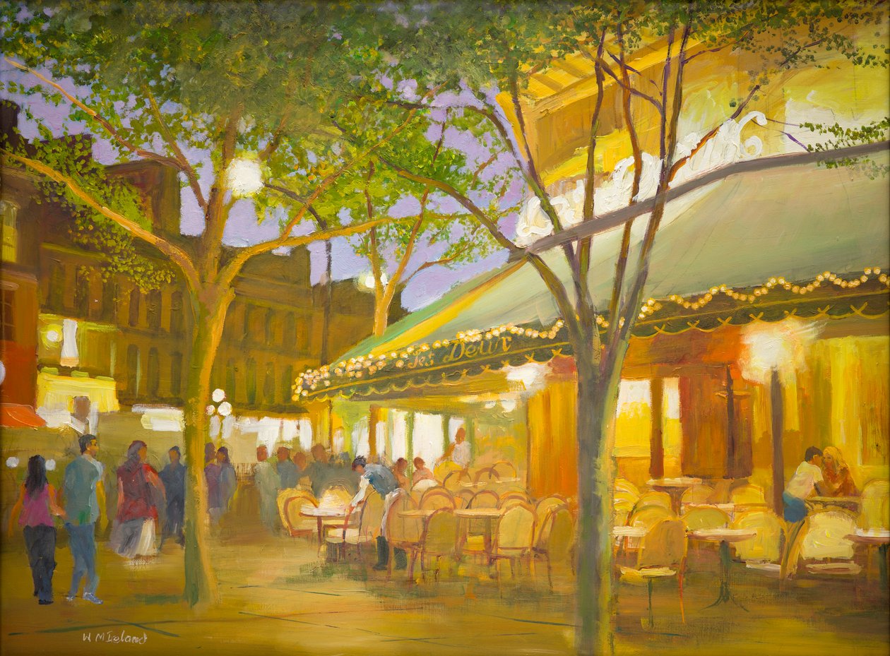 Paris om foråret (olie om bord) af William Ireland