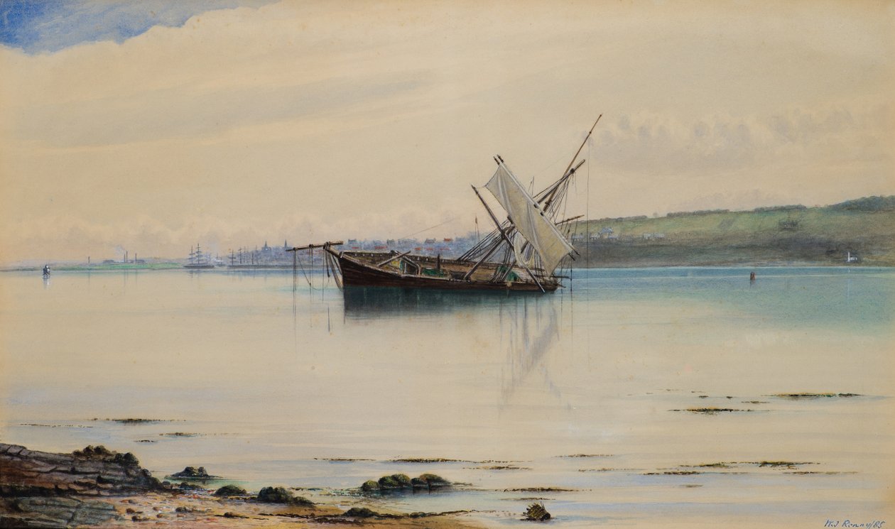 Tayport fra Dundee af William J. Renny