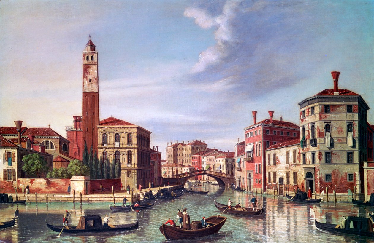 Palazzo Labia, Cannaregio-kanalen, c1750-1771 af William James