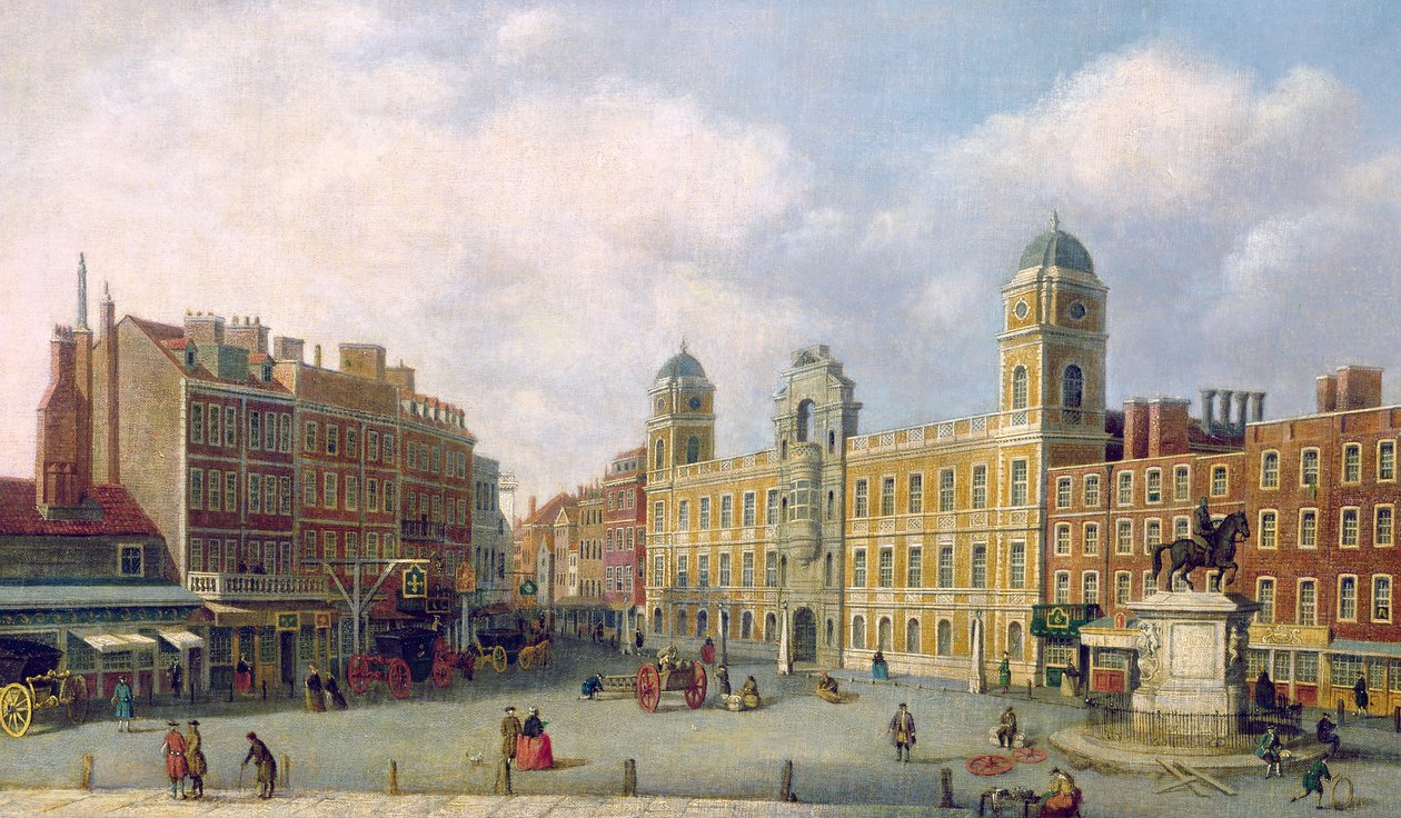 Udsigt over Northumberland House, ca. 1770 af William James