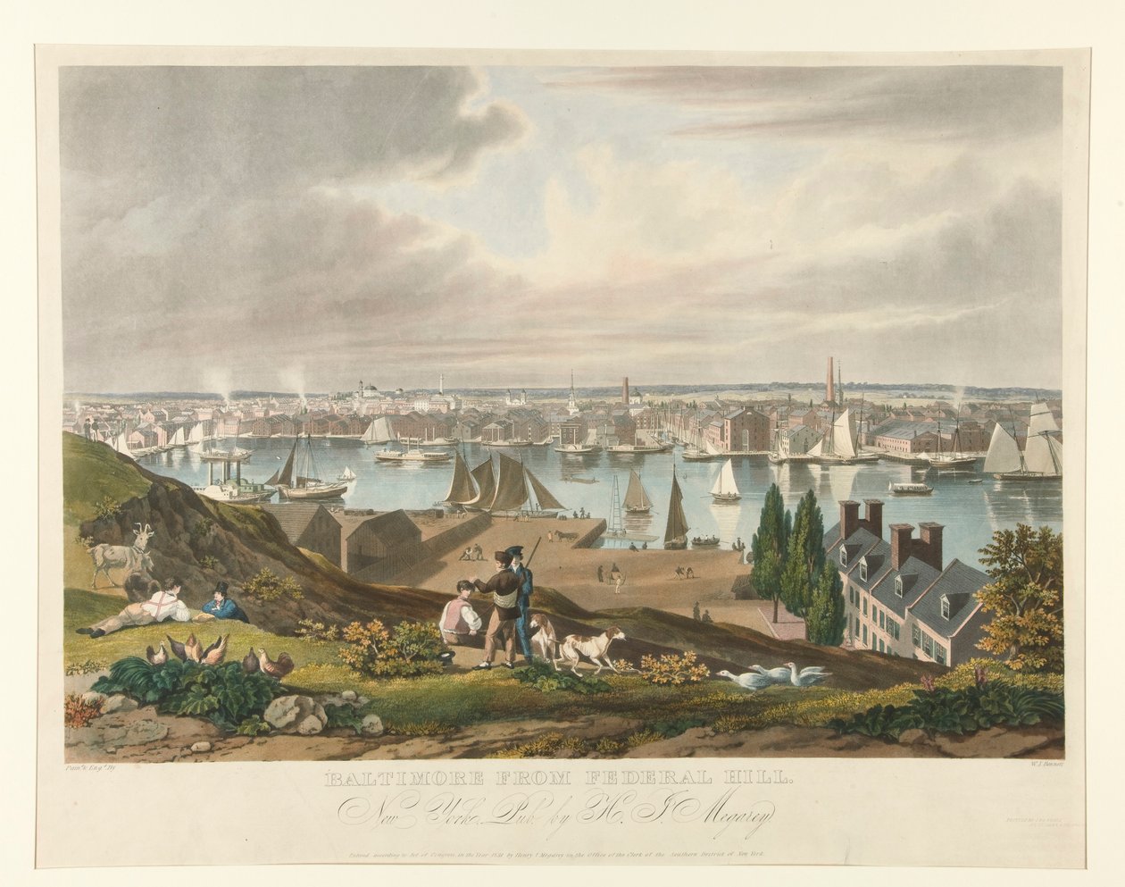 Baltimore fra Federal Hill af William James Bennett