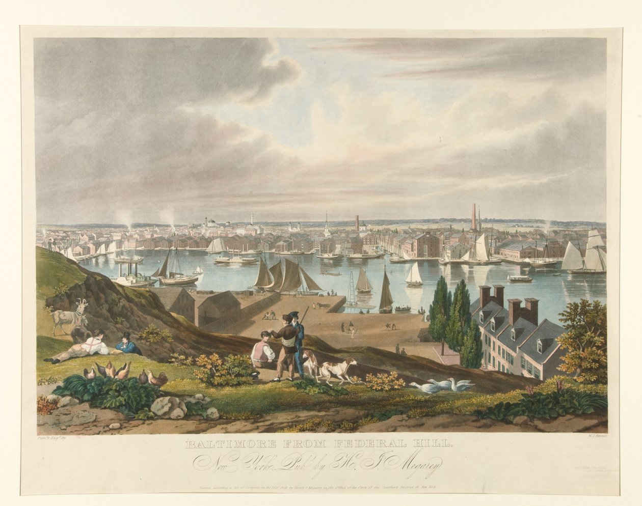 Baltimore set fra Federal Hill af William James Bennett