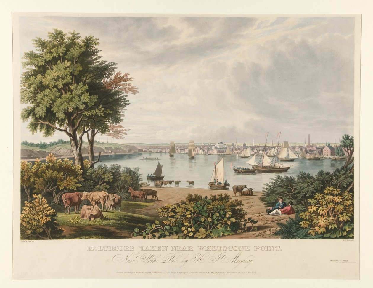 Baltimore taget i nærheden af Whetstone Point af William James Bennett