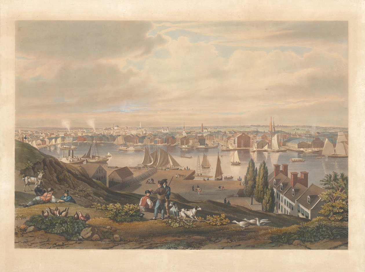 Baltimore fra Federal Hill af William James Bennett