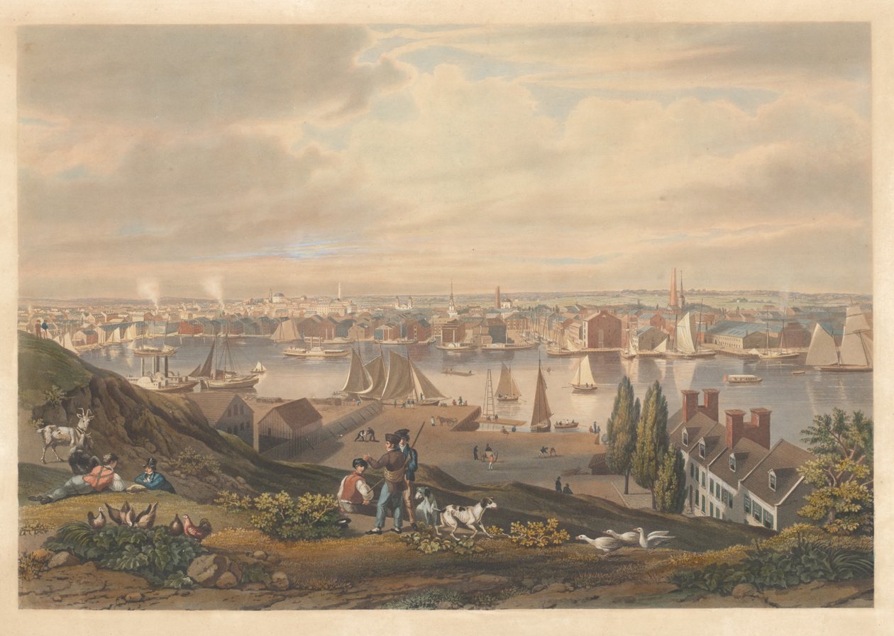 Baltimore set fra Federal Hill af William James Bennett