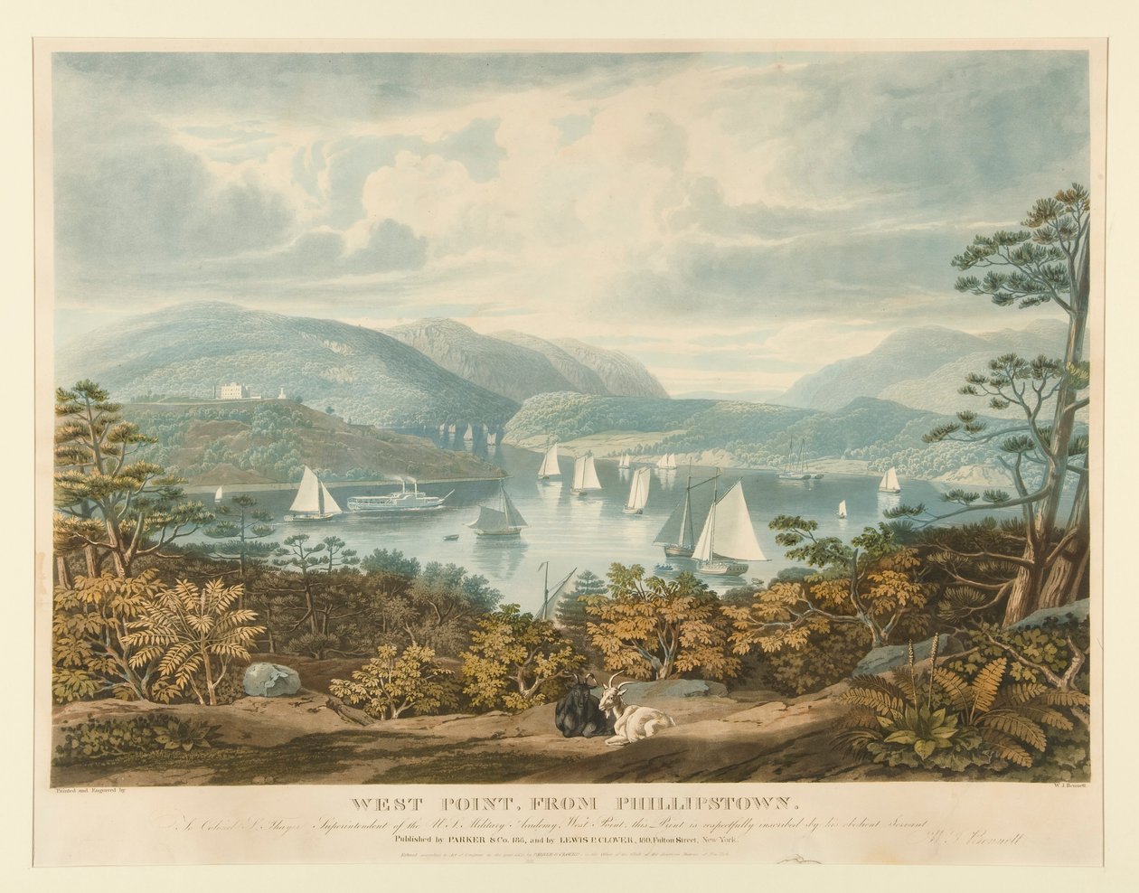 West Point, fra Phillipstown af William James Bennett
