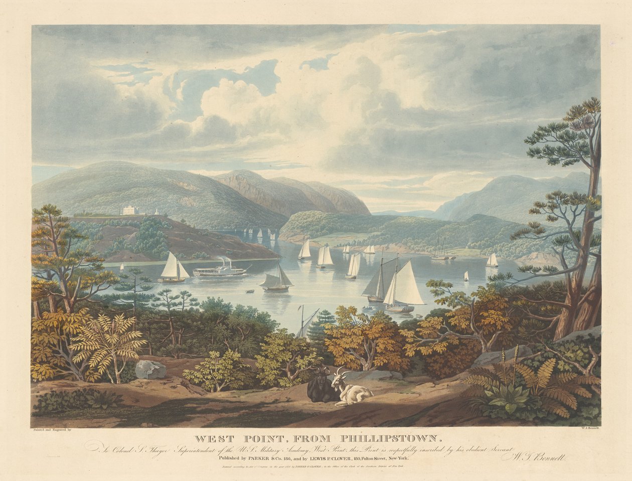 West Point, fra Phillipstown af William James Bennett