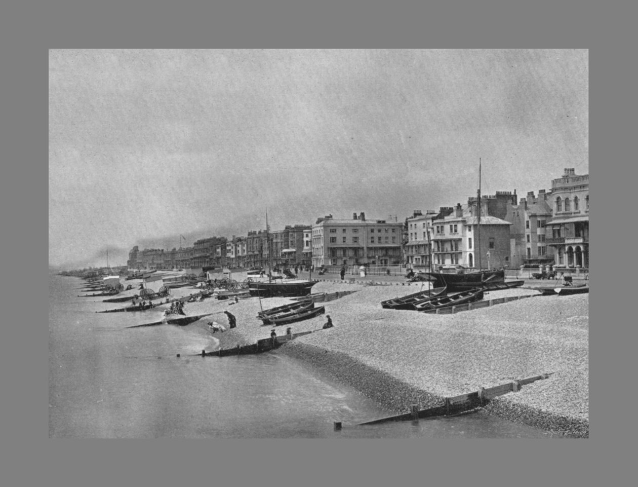 The Parade Worthing, c1900 af William James Gardiner