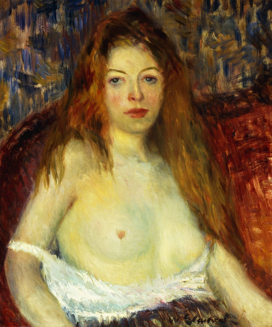 En rødhåret model af William James Glackens