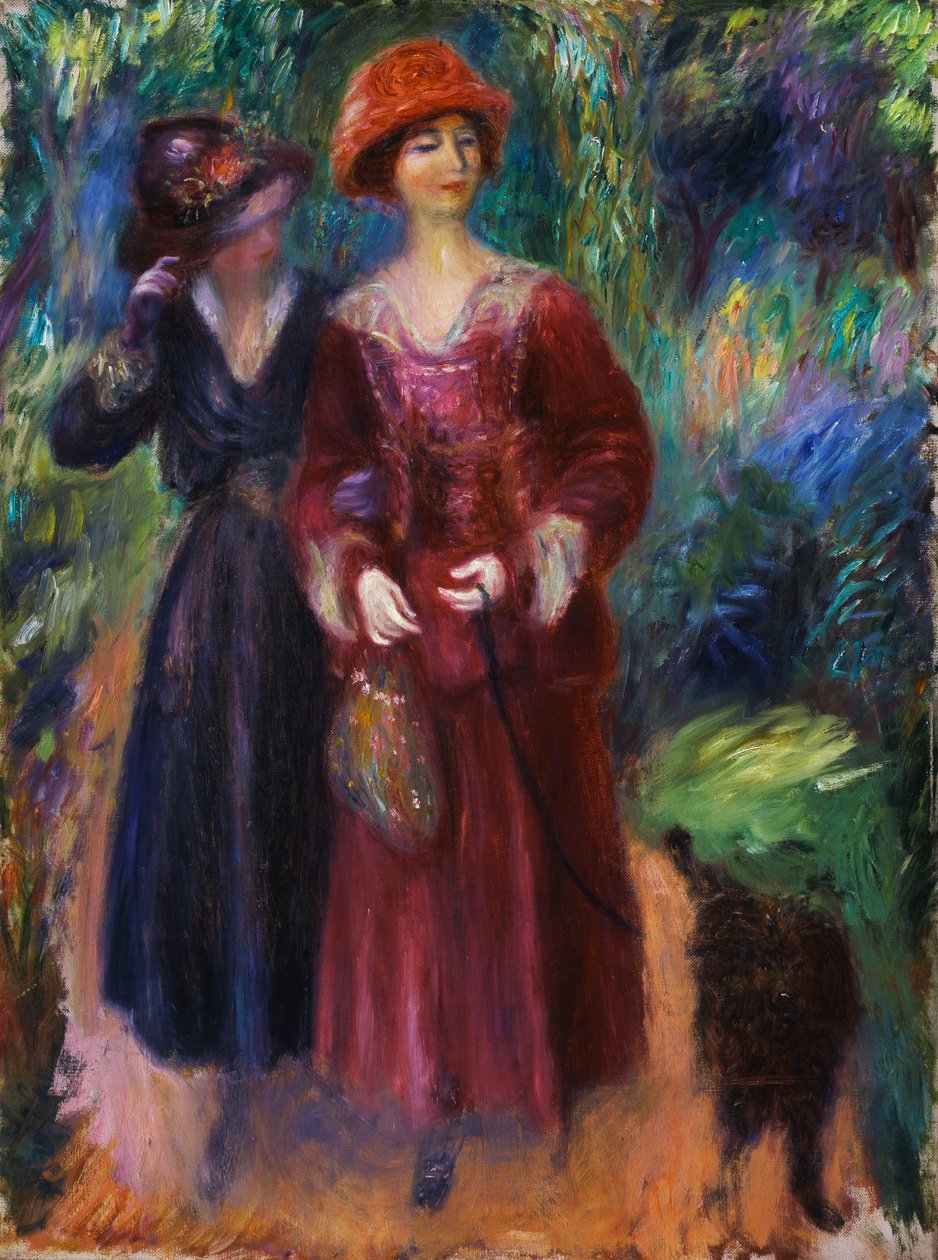 En gåtur i parken af William James Glackens