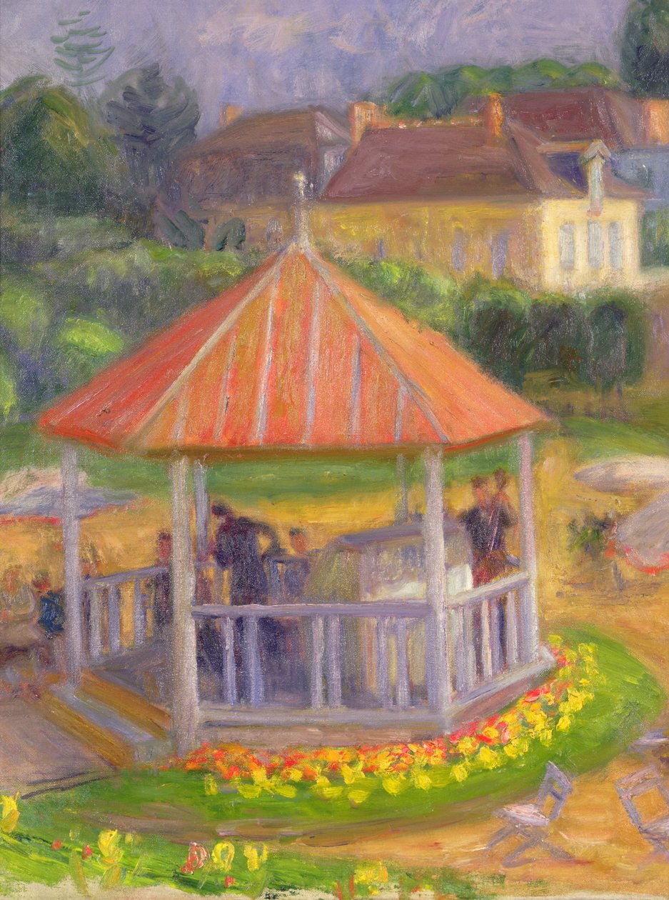 Bandstand (olie på lærred på plade) af William James Glackens