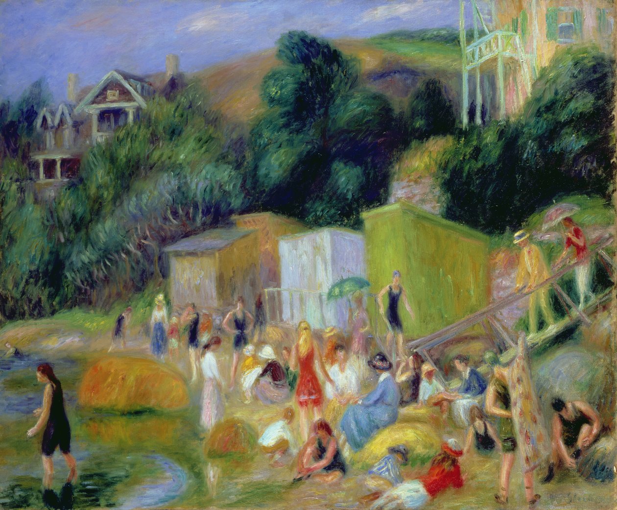 Stranden ved Annisquam af William James Glackens