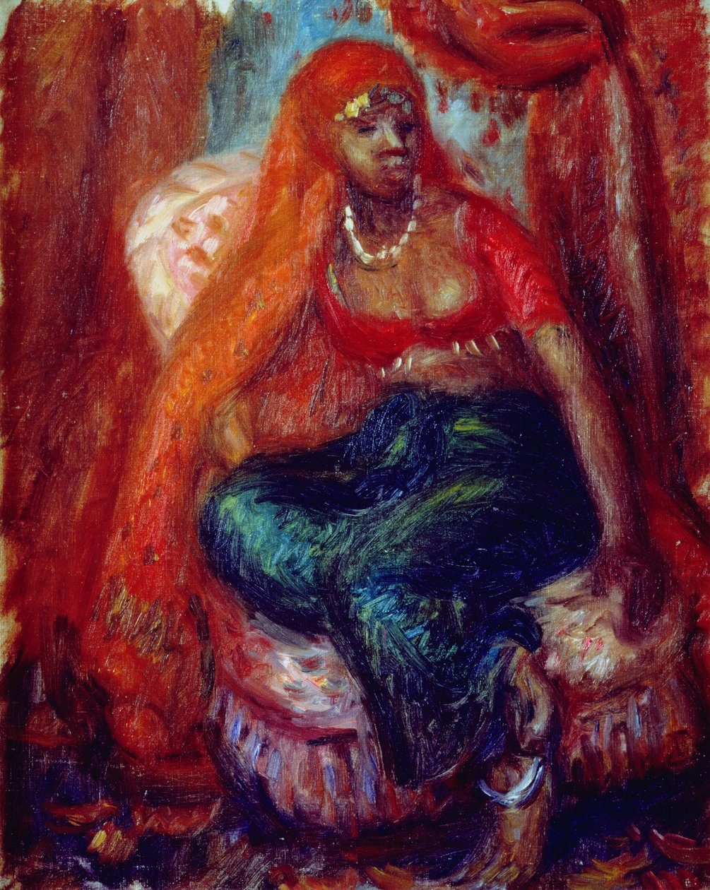 Sort kvinde i kostume af William James Glackens