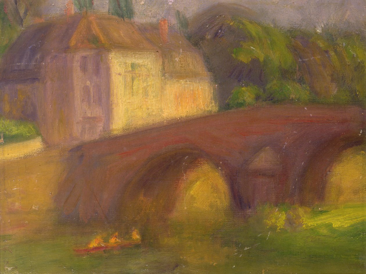 Bridge (olie på lærred) af William James Glackens