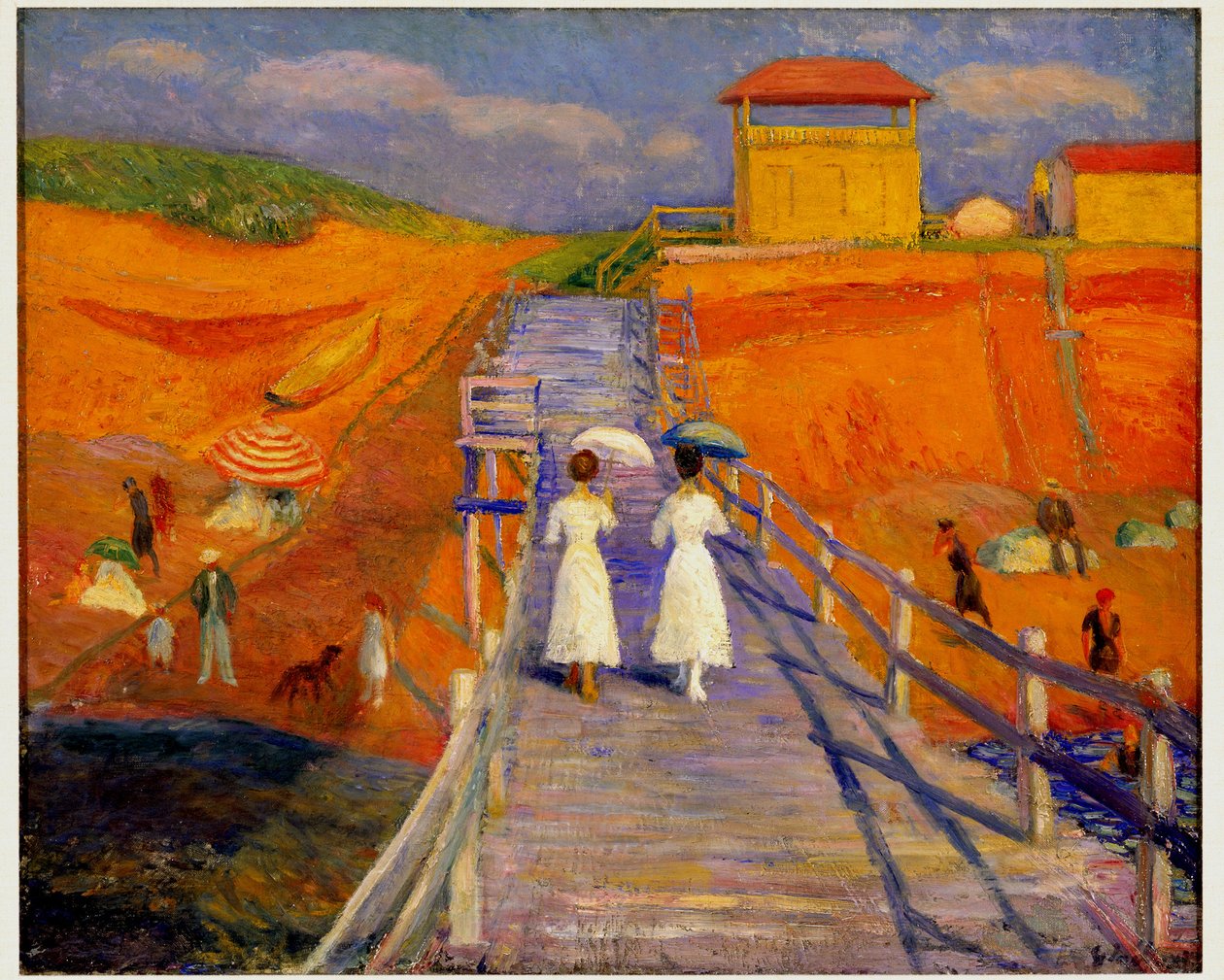 Cape Cod Pier, 1908 af William James Glackens