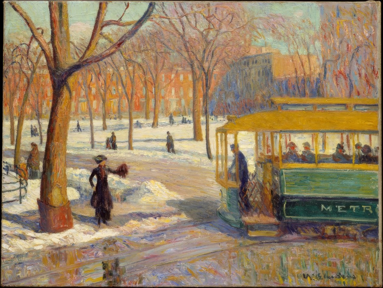 Den grønne bil af William James Glackens