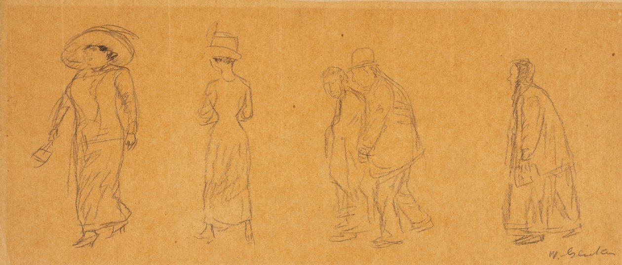 Fem figurer af William James Glackens