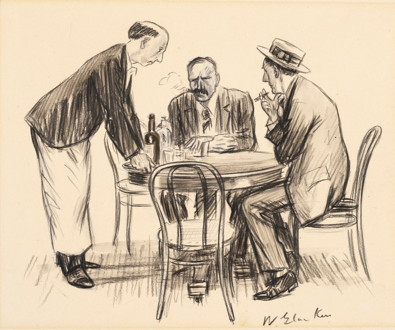Aldrig mere, bemærkede han dystert af William James Glackens
