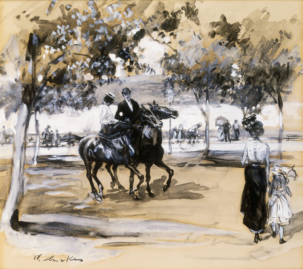 Riverside Drive af William James Glackens