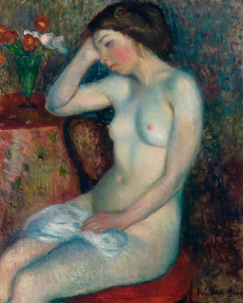 Sovende pige af William James Glackens