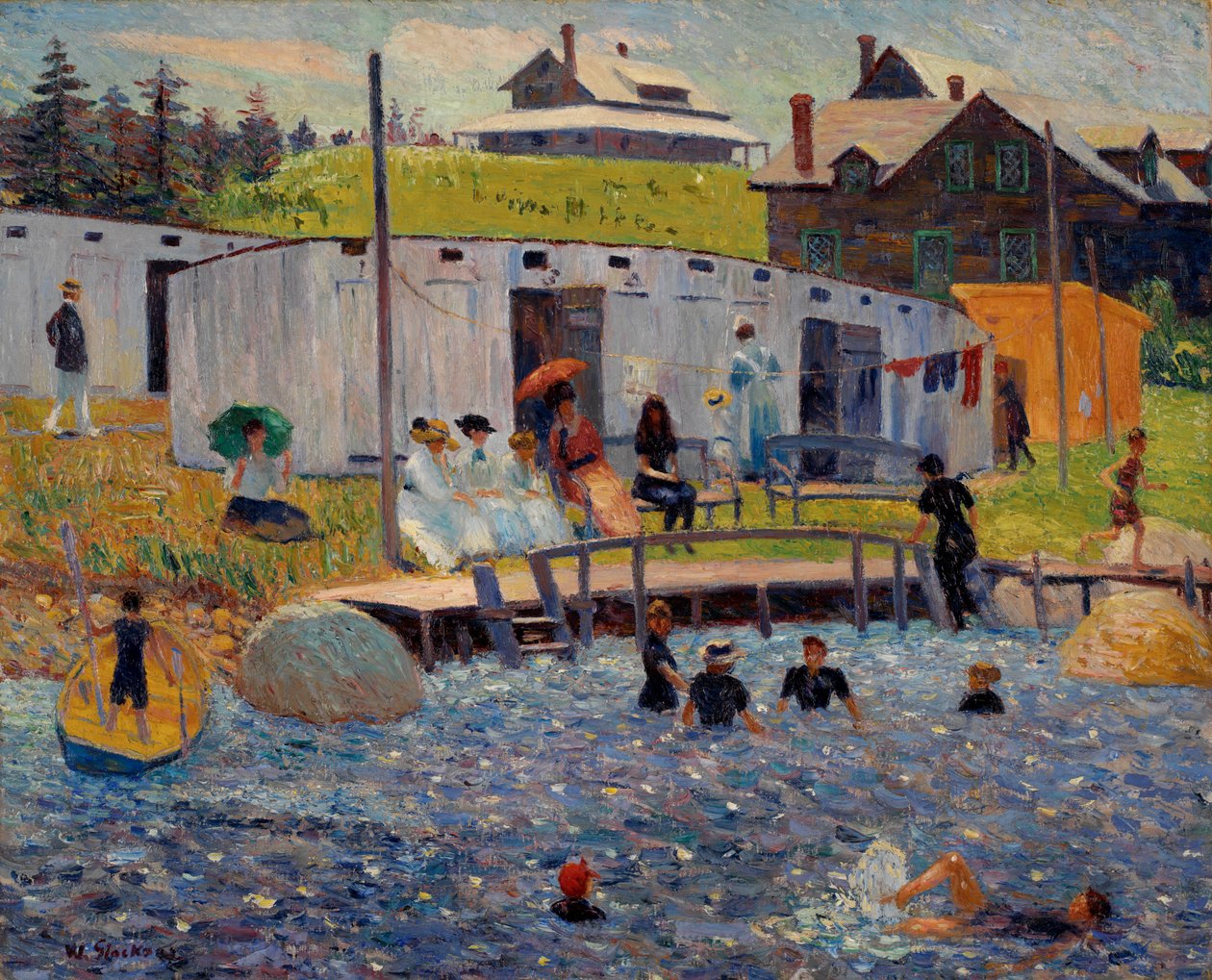 The Bathing Hour, Chester, Nova Scotia af William James Glackens