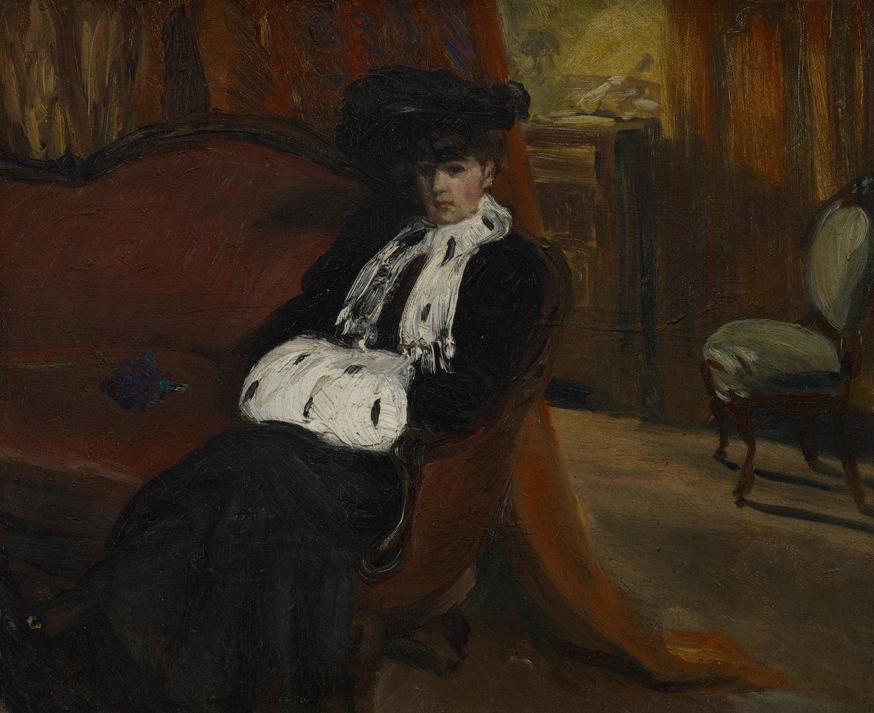 Hermelinmuffen af William James Glackens