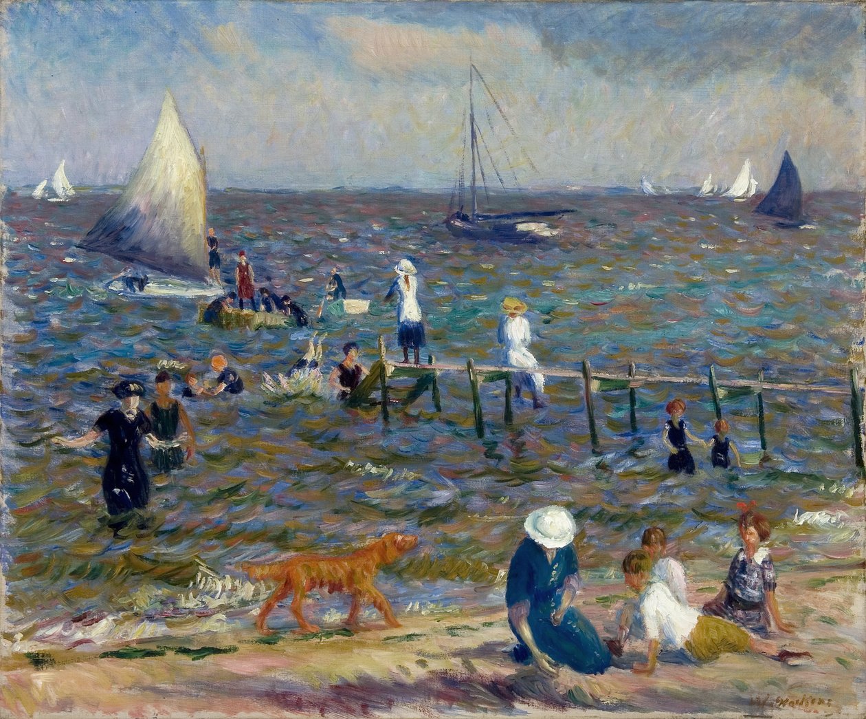 Den Lille Mole af William James Glackens