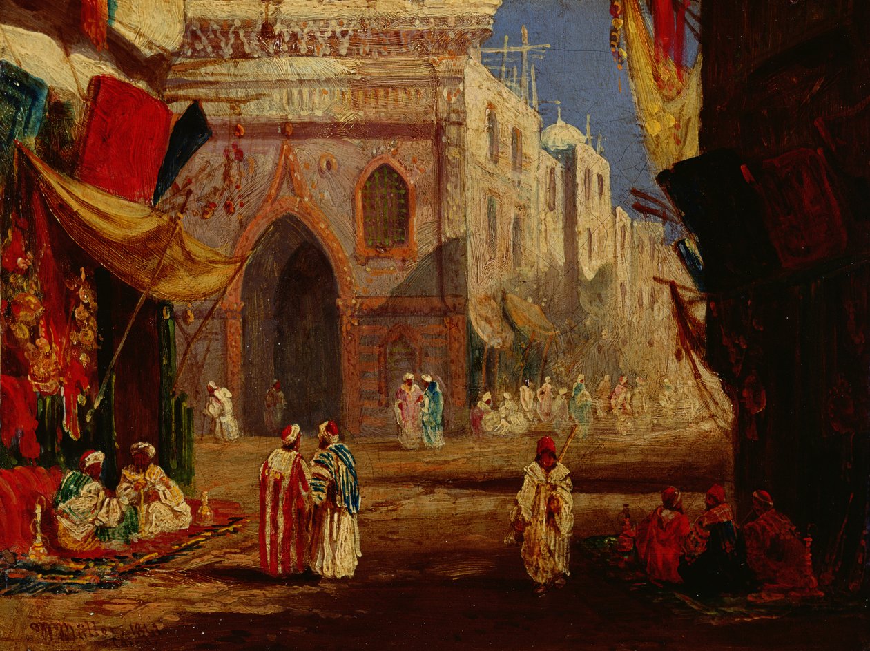 En Gade i Kairo af William James Muller