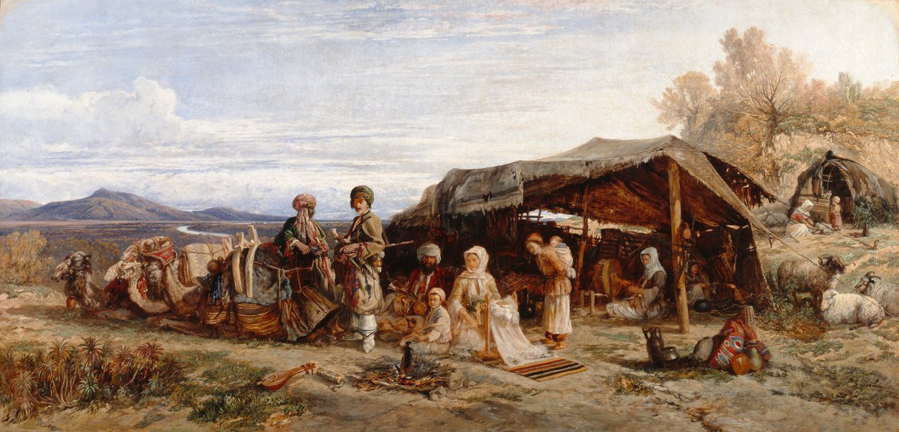 An Encampment in the Desert, ca. 1844-45 (olie på lærred) af William James Muller