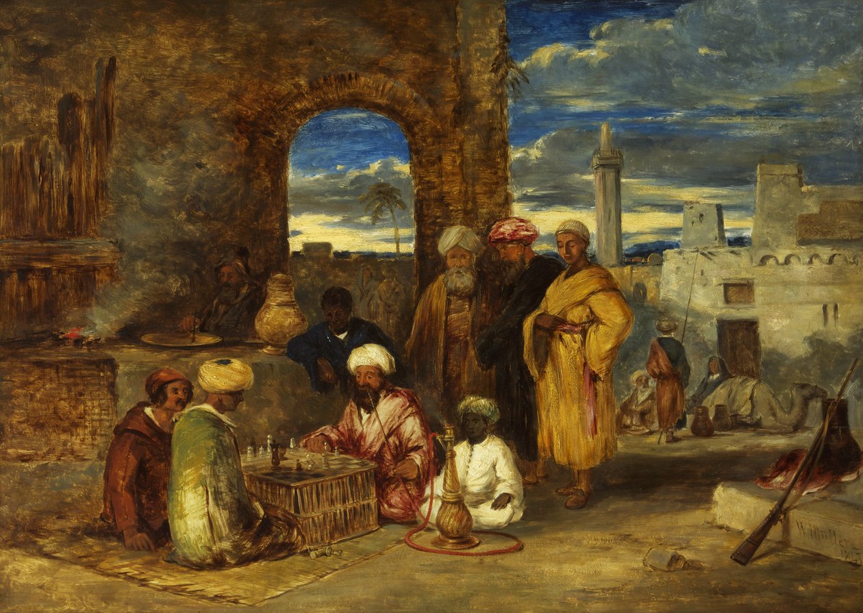 Arabere spiller skak af William James Muller