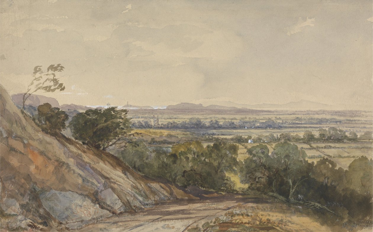 Cleeve, Somerset, med Bridgewater Bay i det fjerne af William James Muller