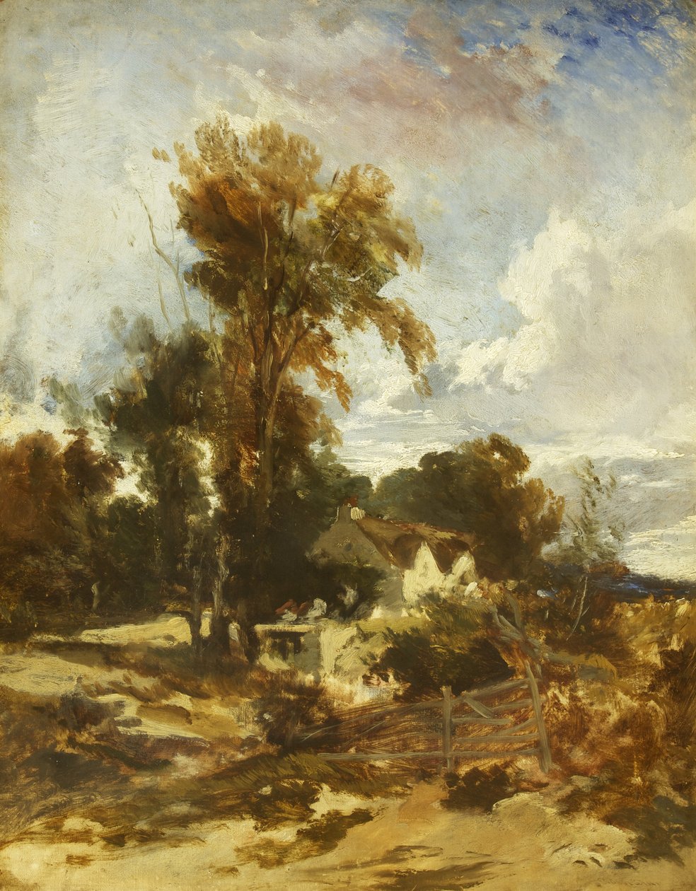 Nær Roe, North Wales, muligvis 1842 (olie på lærred) af William James Muller