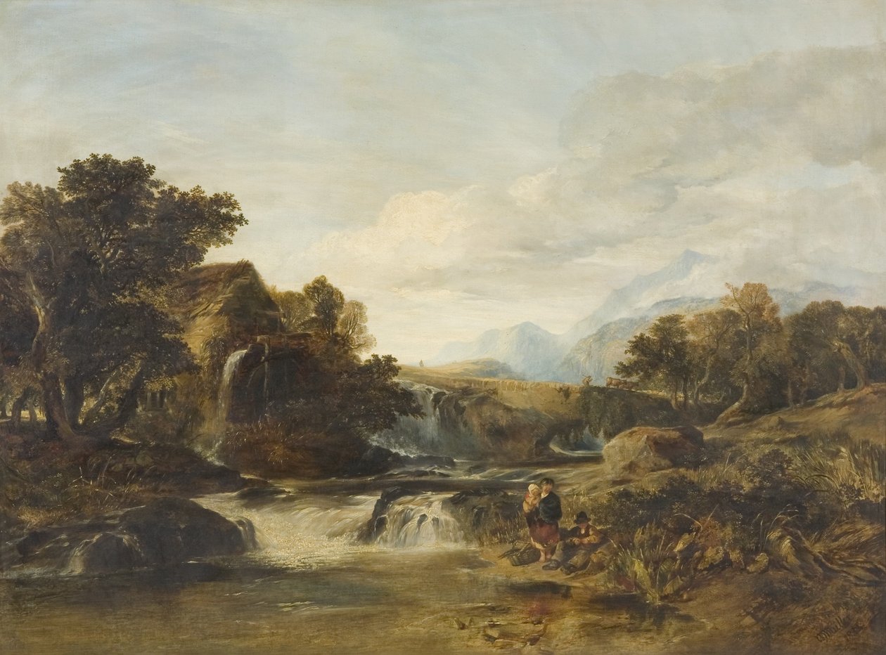 Pandy Mill, North Wales af William James Muller