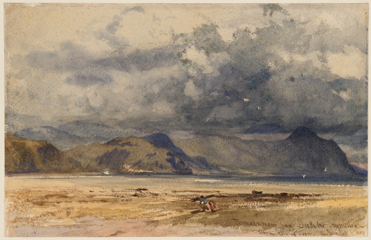Penmaenmawr fra Llandudno af William James Muller