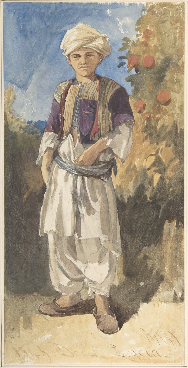 Stående tyrkisk ungdom af William James Muller