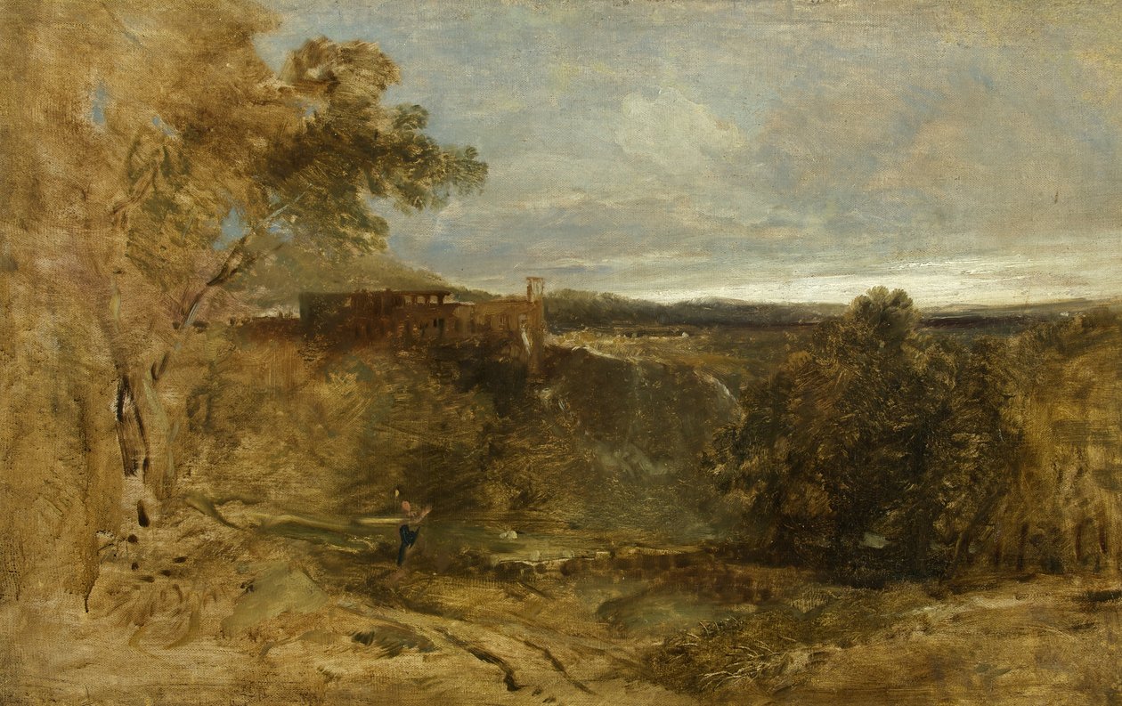 Tivoli - En skitse, ca. 1835 (olie på lærred) af William James Muller