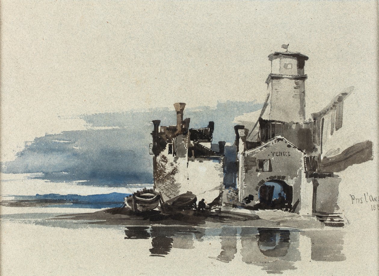 Venedig, i nærheden af Arsenalet af William James Muller