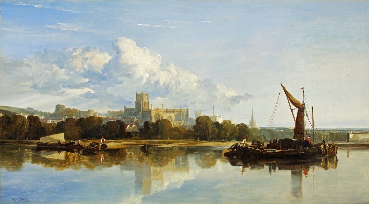 Udsigt over Bristol Cathedral af William James Muller