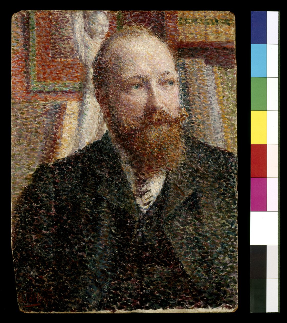 Portræt af Alfred Verhaeren (olie på bord) af William Jelley