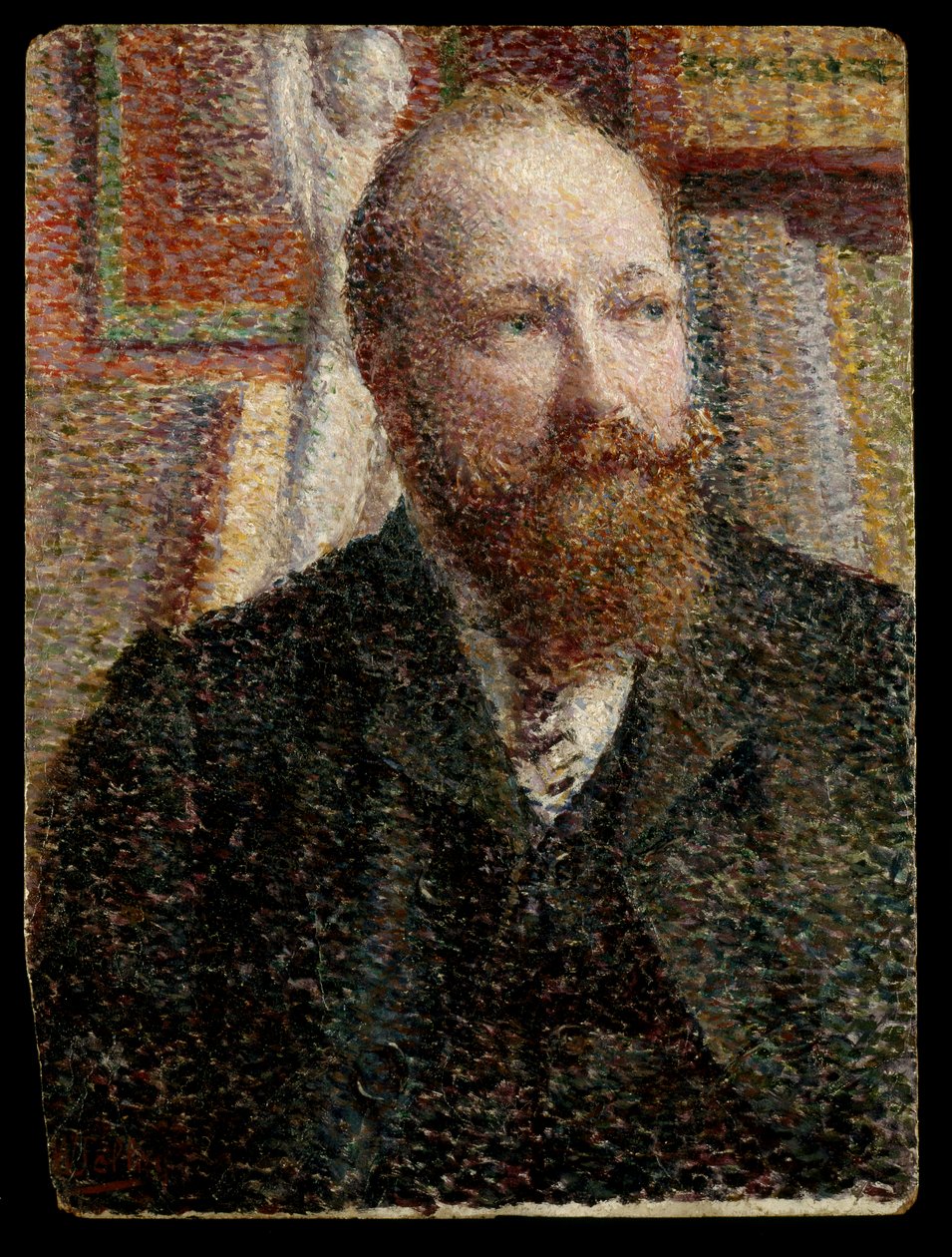 Portræt af Alfred Verhaeren ca. 1890 (olie på bord) af William Jelley