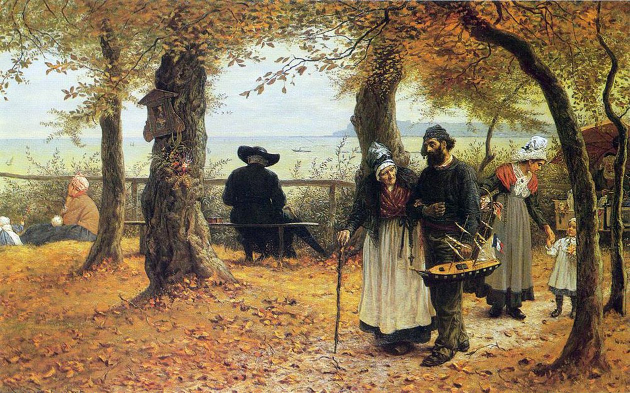 At bringe Ex-voto til kirken, 1875 af William John Hennessy