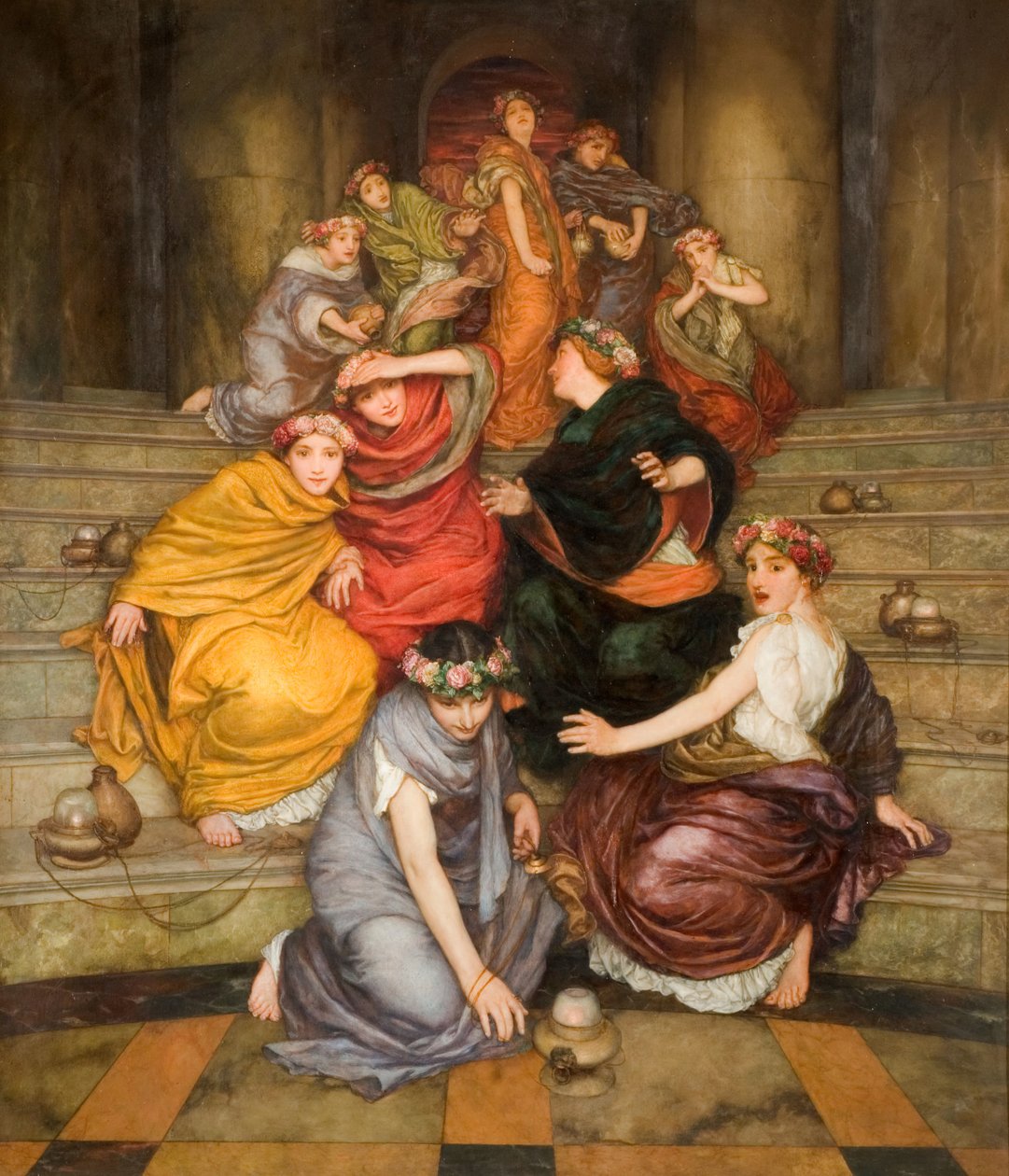 Lignelse om de vise og tåbelige jomfruer, 1899. af William John Wainwright