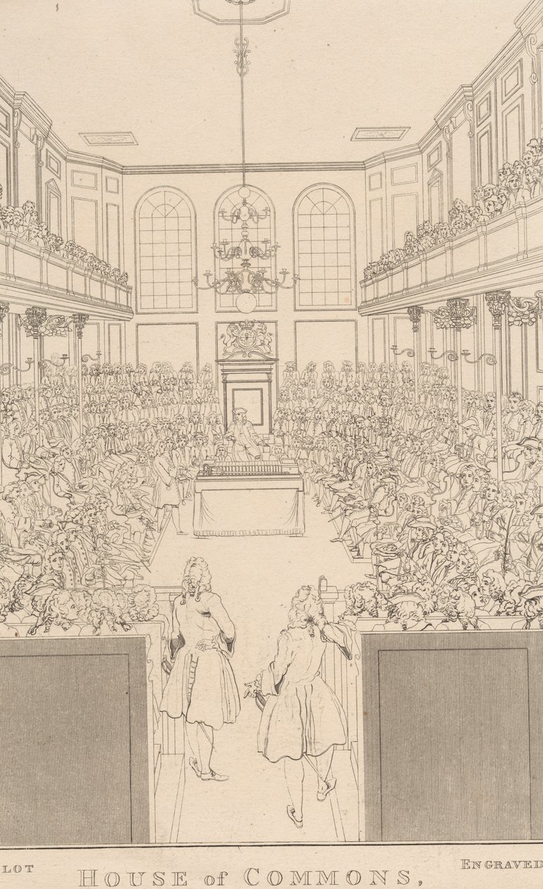 Underhuset, som det så ud i 1741-2 af William Johnstone White