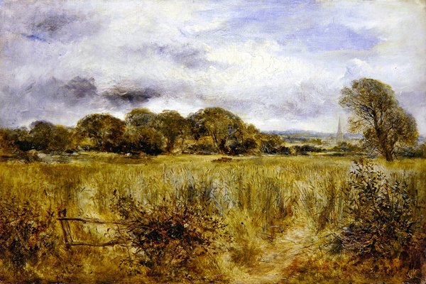 Grøn majs (olie om bord) af William Joseph J.C. Bond